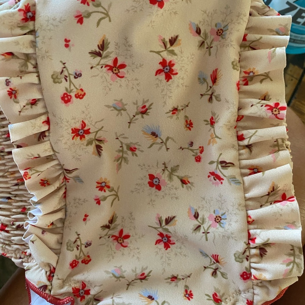 NWT English rabbit caramel girls swimsuit six 3mo